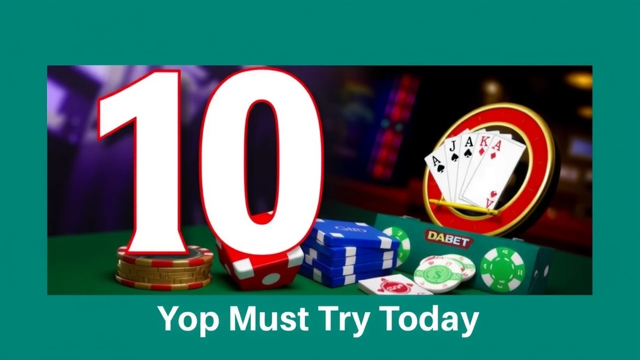 Top-Picked 10 Online Casino Gambling Games You Must Try Today